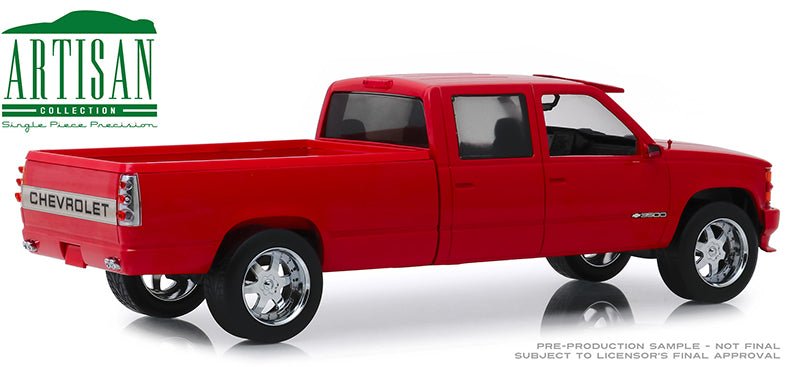 Greenlight 19073 1/18 Artisan Collection - 1997 Chevrolet 3500 Crew Cab Silverado - Victory Red B3 - R4 - Stranger - tings.co.uk