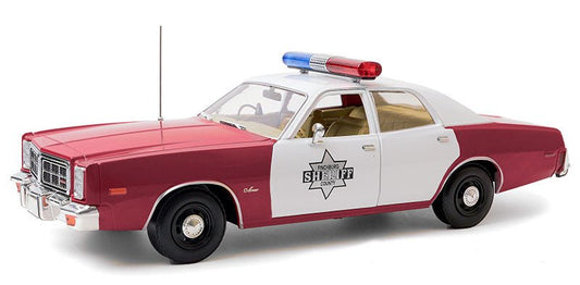 Greenlight 19097 1/18 Artisan Collection - 1977 Dodge Monaco - Finchburg County Sheriff B3 - R1/R3 - Stranger - tings.co.uk