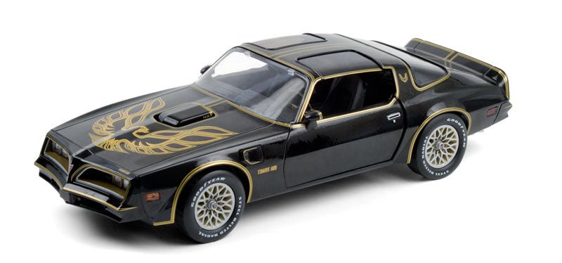 Greenlight 19098 1/18 Artisan Collection - 1977 Pontiac Firebird Trans Am - Starlite Black with Golden Eagle Hood BAY1 - Stranger - tings.co.uk