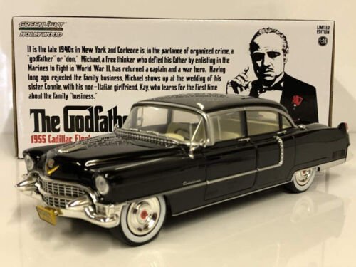 Greenlight 1955 Cadillac Model American Car The Godfather 1/24 Scale Diecast - Stranger - tings.co.uk