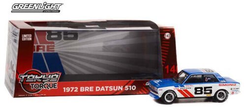 GREENLIGHT 1972 Datsun 510 Brock Racing Bobby Allison 1/43 Scale Diecast GL86345 - Stranger - tings.co.uk