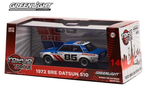 GREENLIGHT 1972 Datsun 510 Brock Racing Bobby Allison 1/43 Scale Diecast GL86345 - Stranger - tings.co.uk