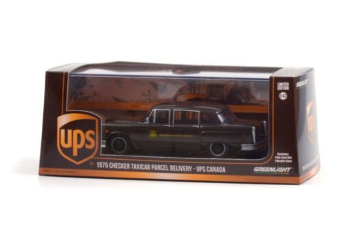 Greenlight 86196 1/43 1975 Checker Taxicab - United Parcel Service (Ups) - Stranger - tings.co.uk