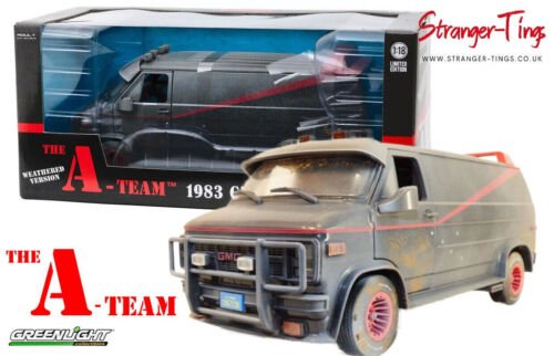 Greenlight A Team 1983 Tv Gmc Vandura Dirty 1/18 Scale Diecast Mr T'S Van 13567 - Stranger - tings.co.uk