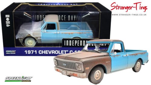 Greenlight Chevrolet C10 Independence Day Will Smith 1/24 Scale Diecast 84132 - Stranger - tings.co.uk