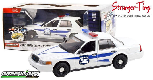 Greenlight Ford Crown Victoria 2008 Hot Pursuit Police 1/24 Scale Diecast 85543 - Stranger - tings.co.uk